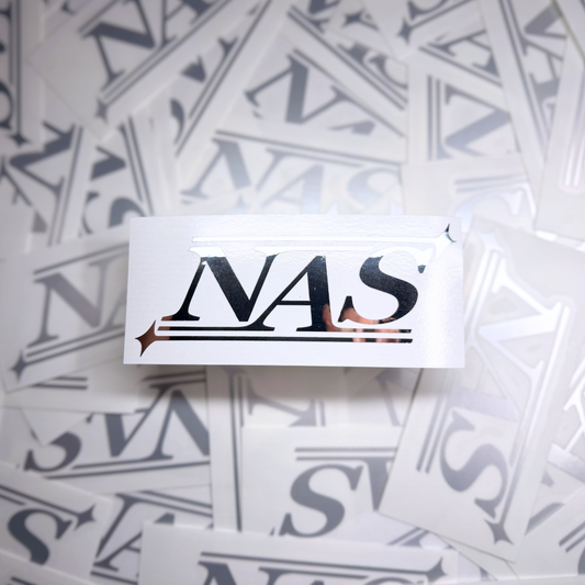N.A.S Chrome Decal